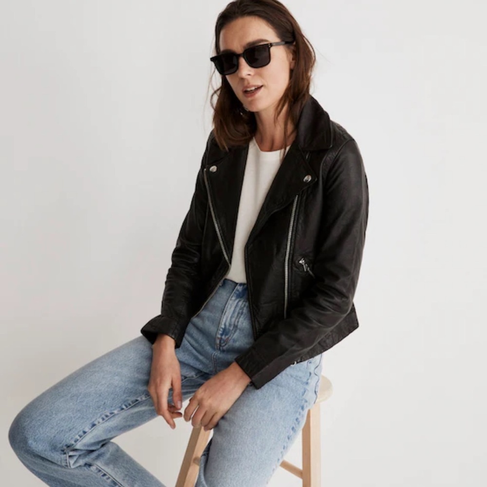 Madewell Women's Black Leather Jacket